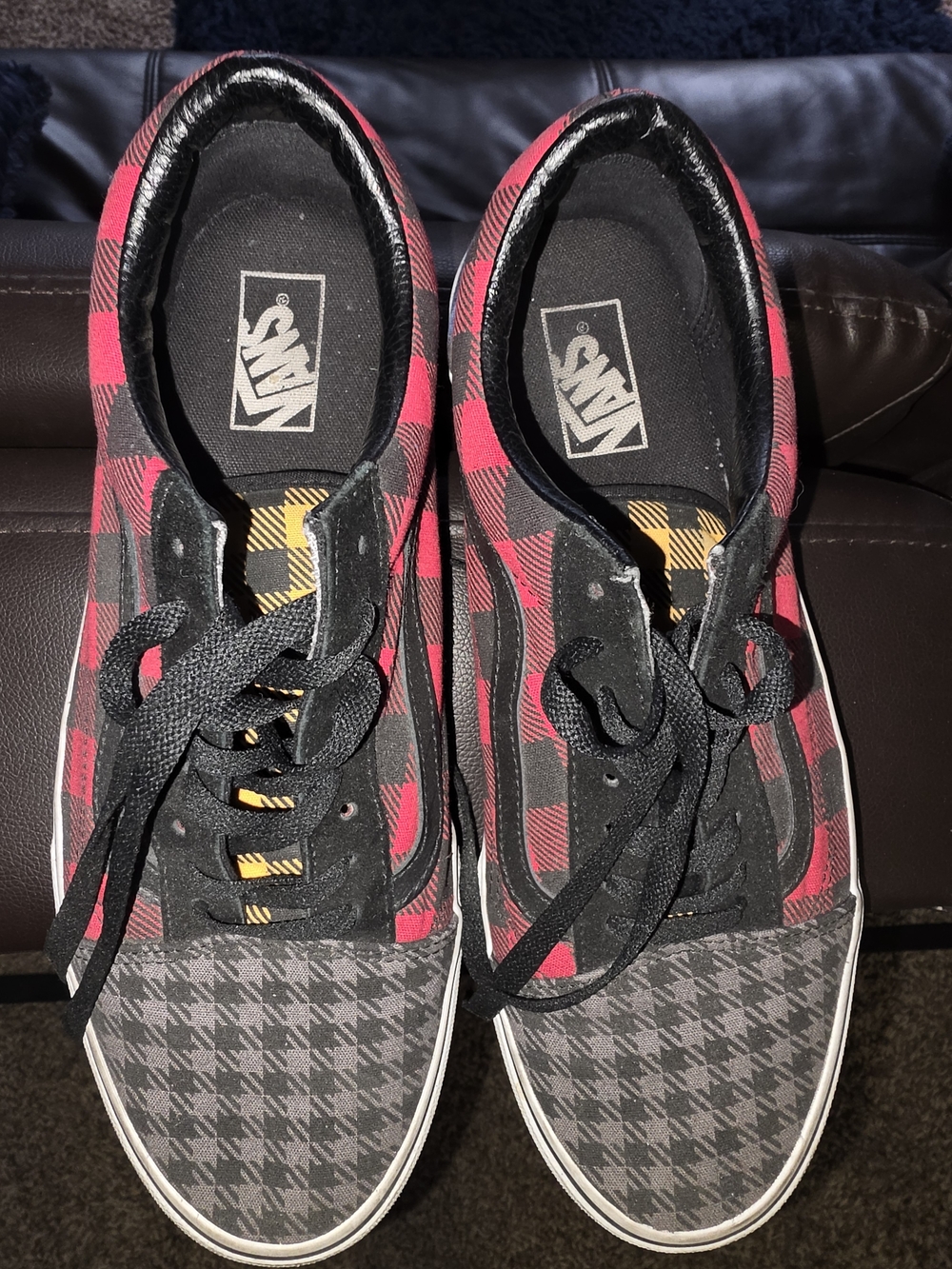 Vans Plaid Low Canvas Sneakers